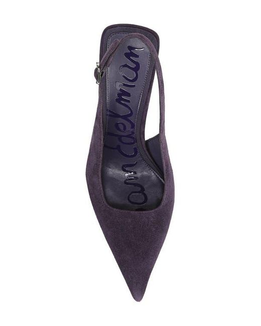 Sam Edelman Blue Odette Pointed Toe Slingback Pump