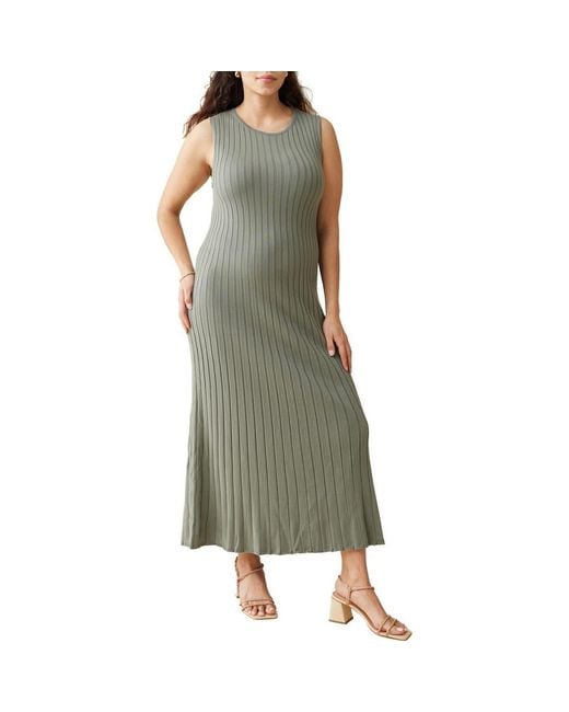 Ingrid & Isabel Sleeveless Maternity Sweater Dress in Green | Lyst