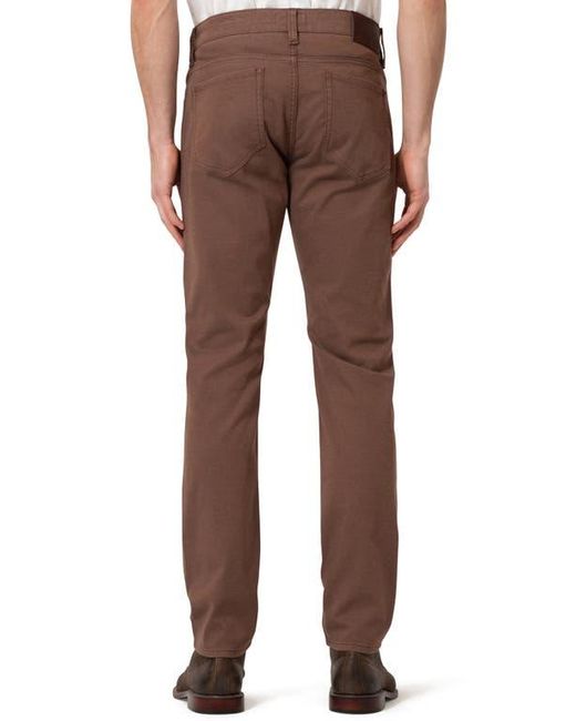 34 Heritage Brown Courage Coolmax Stretch Straight Leg Five Pocket Pants for men