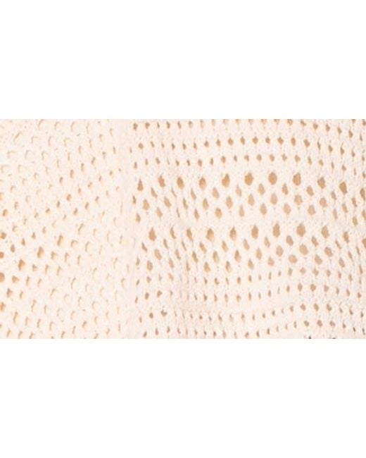 Roxy White Hippie Love Open Stitch Hoodie