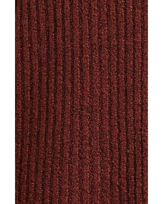 French Connection Babysoft Rib Button Front Long Sleeve Sweater Dress in  Red | Lyst