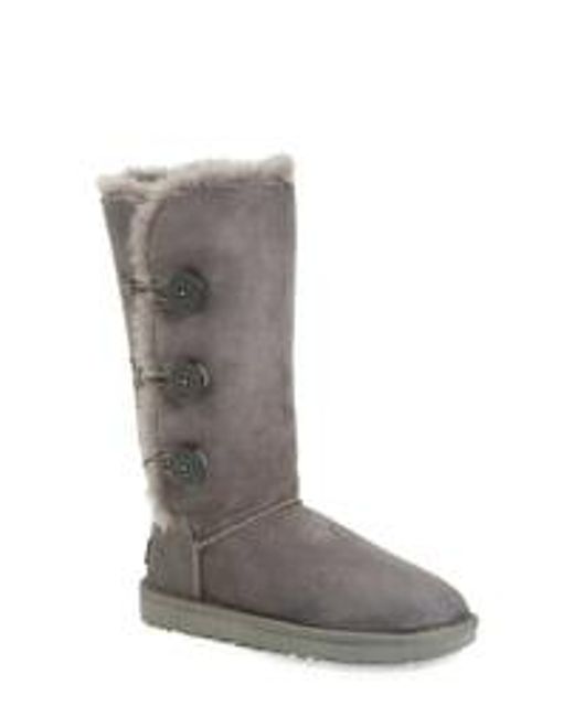 ugg bailey button triplet grey