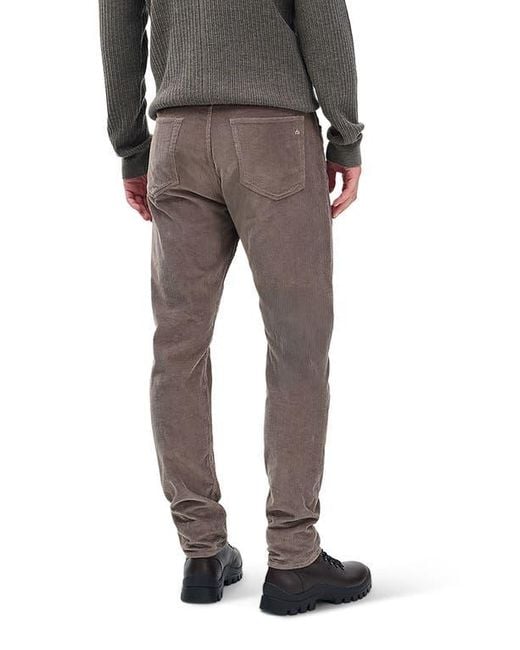 Rag & Bone Gray Fit 2 Stretch Corduroy Pants for men