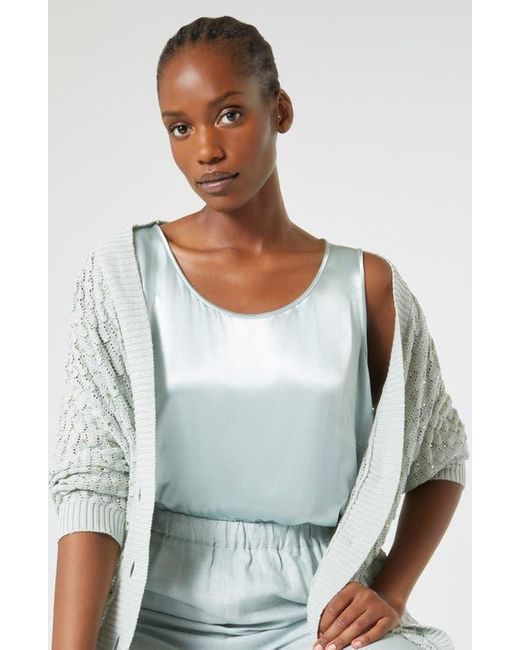 Marina Rinaldi Blue Rocco Wide Leg Linen Pants