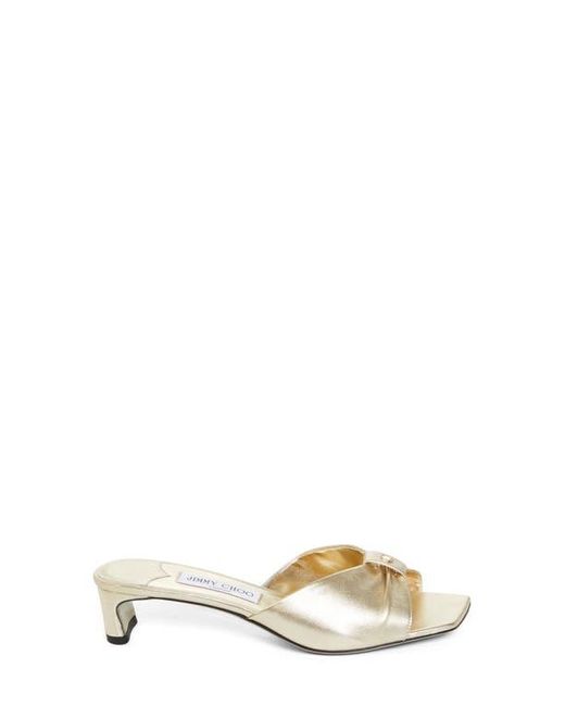 Jimmy Choo Metallic Annika Slide Sandal