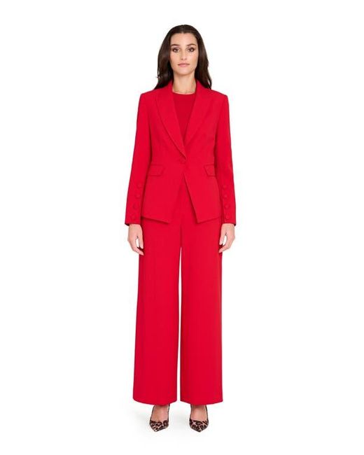 Tahari Red One-Button Blazer