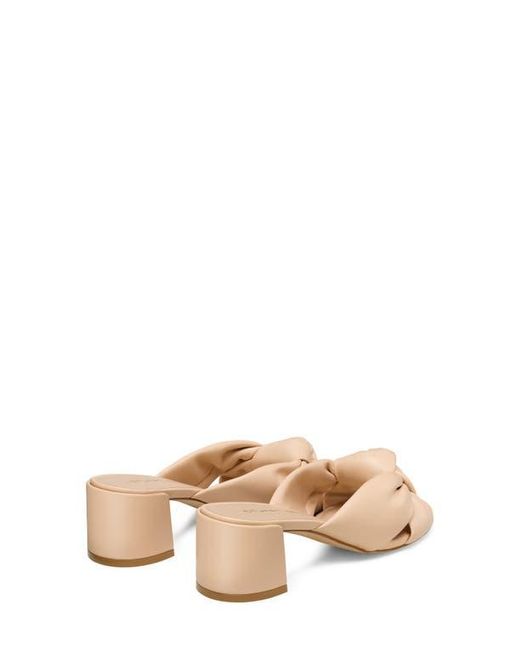 Stuart Weitzman Natural Soplaya Block Slide 50