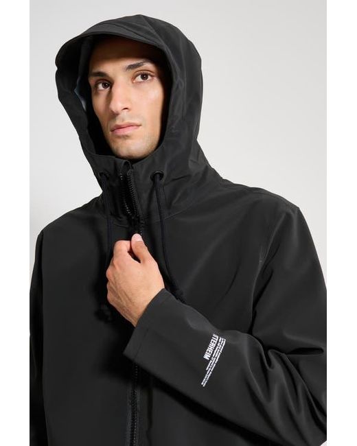 Stutterheim Black Stockholm Patch Matte Raincoat