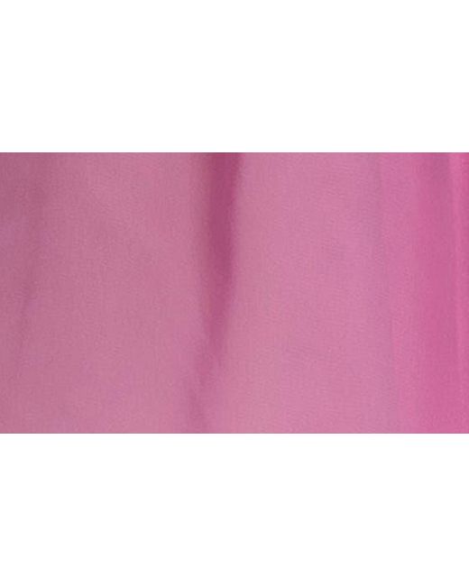 In Bloom Pink Juliet Lace Trim Satin Chiffon Wrap