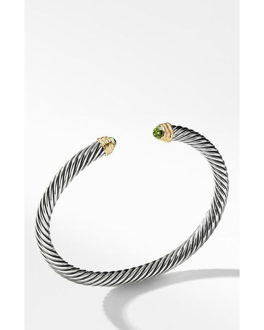 David Yurman White Classic Cable Bracelet