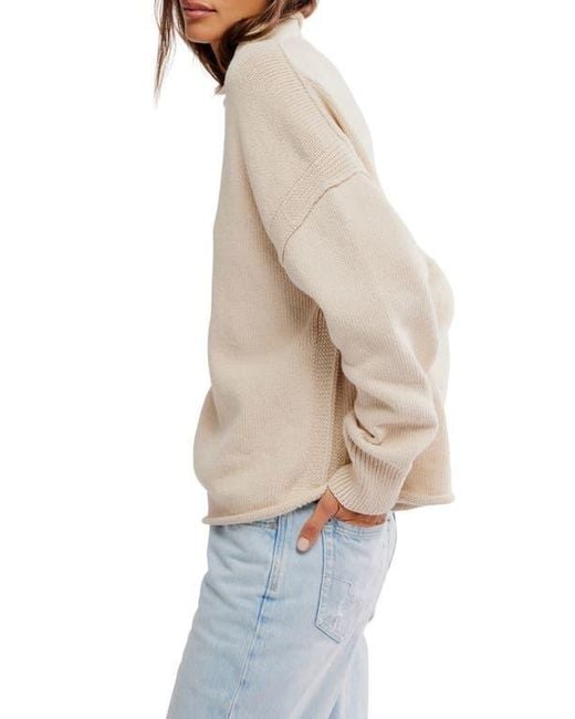 Free People Blue Torres Turtleneck Sweater