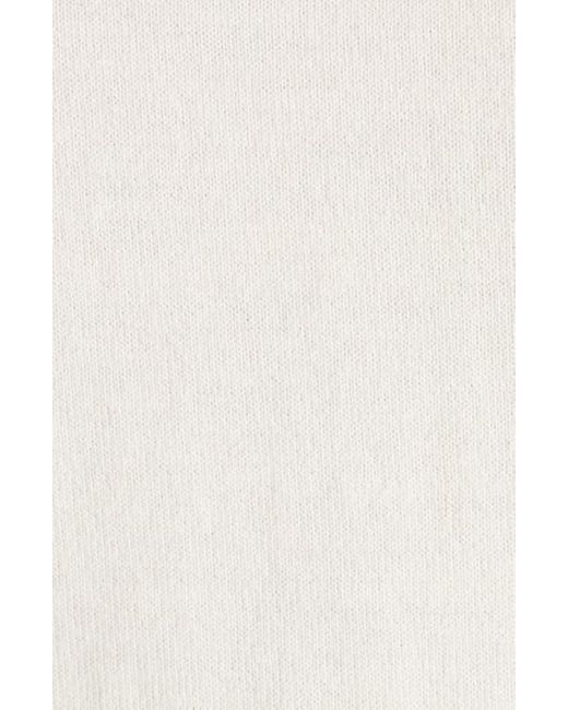 Alexander McQueen White Ruffle Collar Wool Blend Sweater