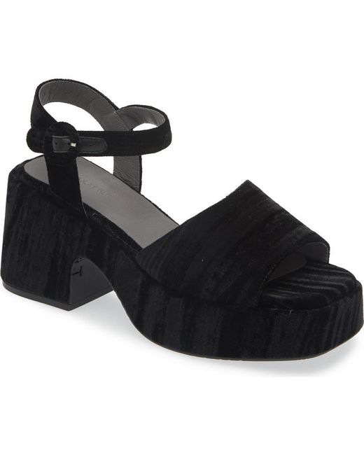 Chocolat Blu Black Helga Platform Sandal
