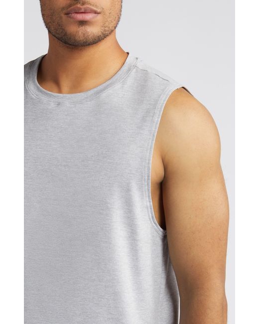 Alo Yoga Gray Conquer Muscle Tank for men