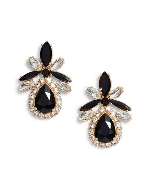 Lyst Kate Spade Statement Stud Earrings In Black Kate Spade Black Statement Stud Earrings Lyst