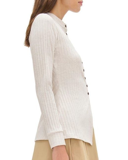 ALIGNE White Daphne Rib Cardigan
