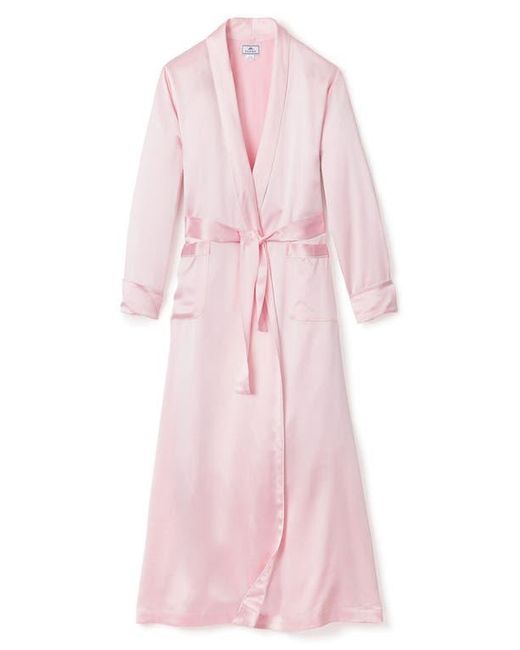 Pink Cashmere Short Robe Petite Plume Silk Robe in Pink | Lyst