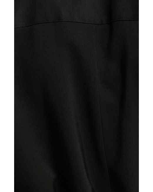 Nordstrom Black Long Sleeve Belted Shirtdress