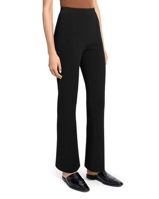 Theory Black Compact Crepe Pants