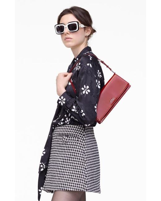 Marc Jacobs Red The Mirror Leather Shoulder Bag