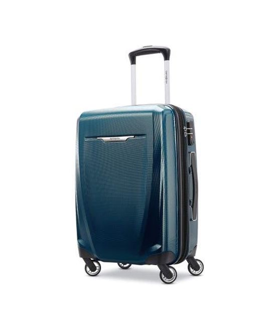 Samsonite Blue Winfield 3 Dlx 3-Piece Set Spinner
