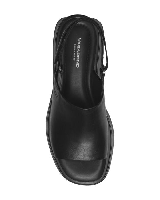 Vagabond Black Courtney Slingback Platform Sandal