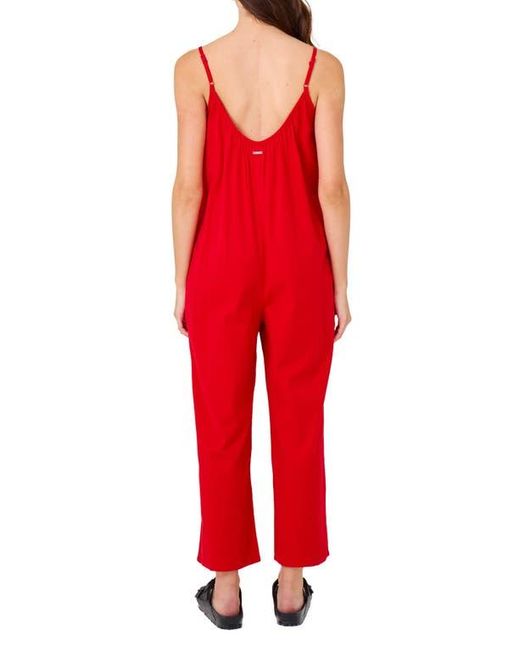 Hurley Red New Heights Jumpsuit