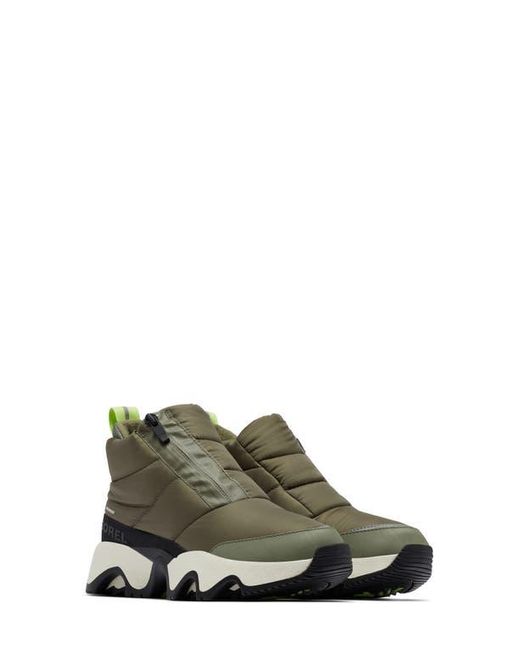 Sorel Green Kinetic Impact Waterproof Zip Bootie
