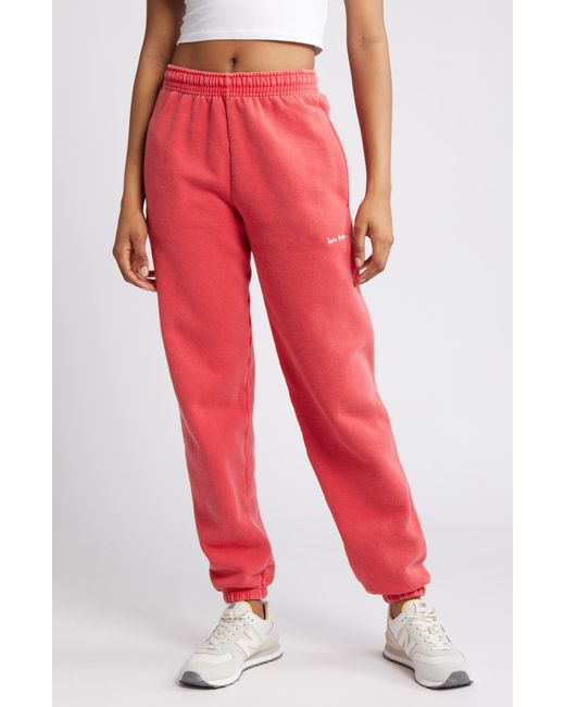 iets frans Red If Cotton Blend joggers