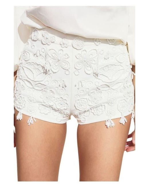 Cynthia Rowley White Paloma Shorts