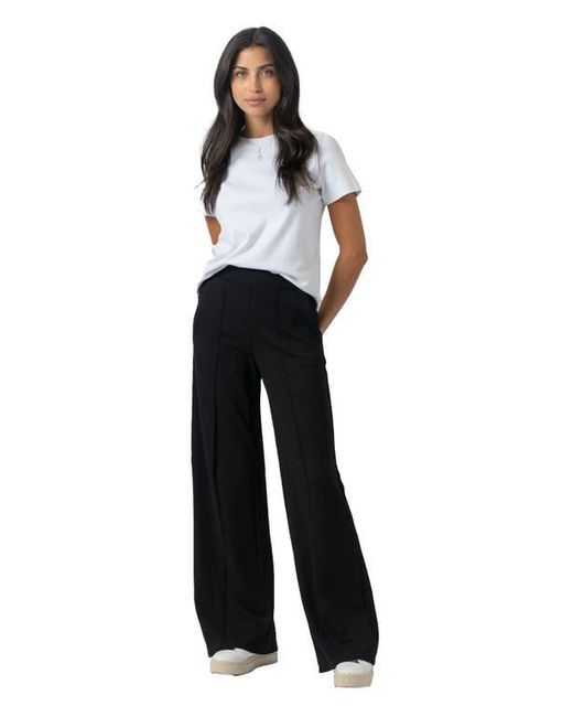 Saint + Sofia Black Keller Wide Leg Pant
