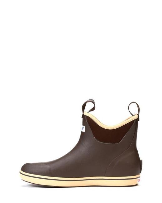 XtraTuf Brown 6-Inch Ankle Deck Boot for men