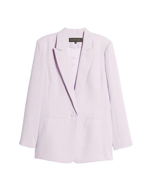 Endless Rose White Tailored Single Button Blazer
