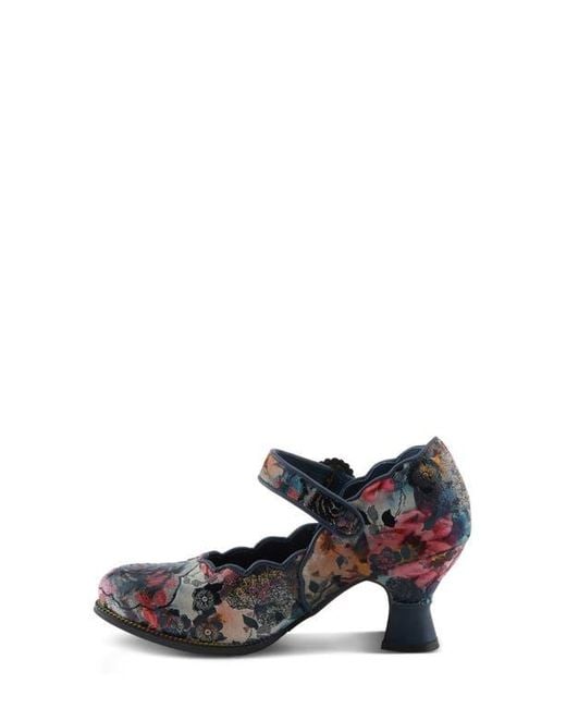 Spring Step Blue Adodora Mary Jane Pump