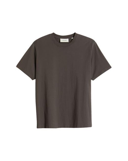 FRAME Gray Logo Cotton T-Shirt for men