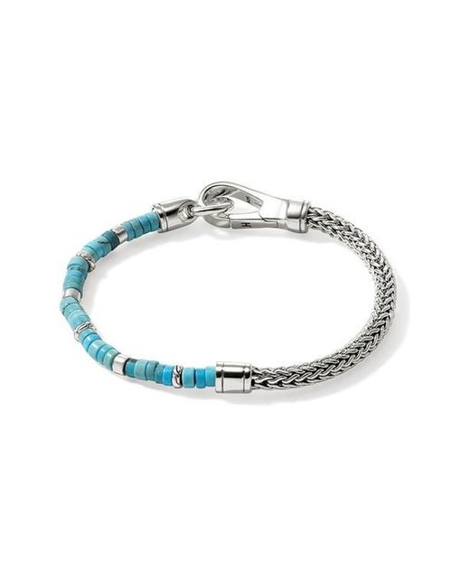 John Hardy Multicolor Hesishi Chain & Stone Bracelet for men