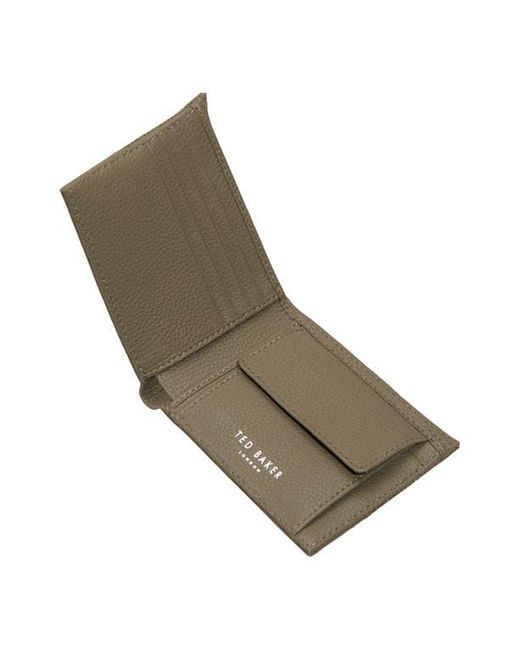 Ted Baker Green Camden Billfold Wallet for men