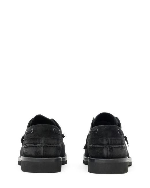 John Varvatos Black Varick Deck Shoe for men