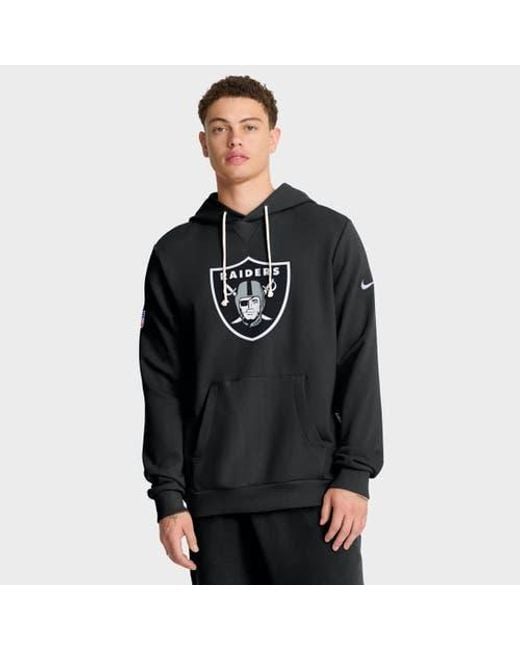 Nike Black Las Vegas Raiders Sideline Standard Issue Initial Home Dri-Fit Hoodie for men