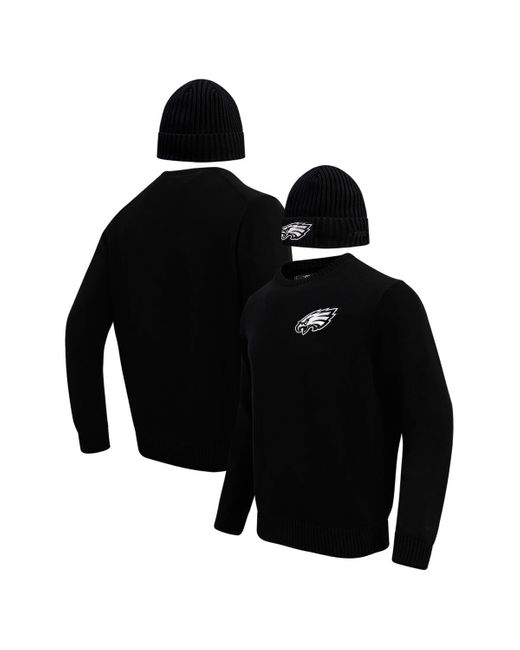 Pro Standard Philadelphia Eagles Crewneck Pullover Sweater & Cuffed ...