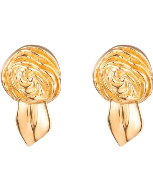 Sterling King Metallic Mini Rosette Stud Earrings