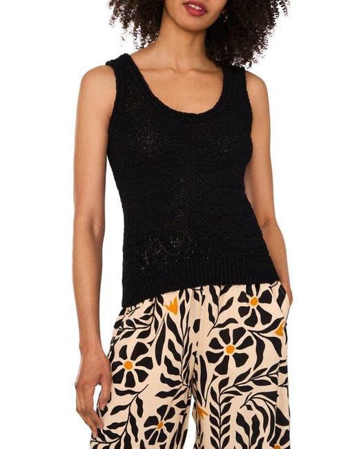 1.STATE Black Open Stitch Sweater Tank