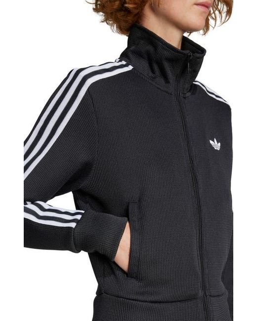 Adidas Black Firebird Adicolor Knit Track Jacket