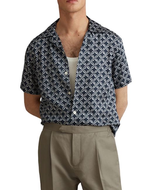 Reiss Multicolor Tintipan Regular Fit Camp Shirt for men