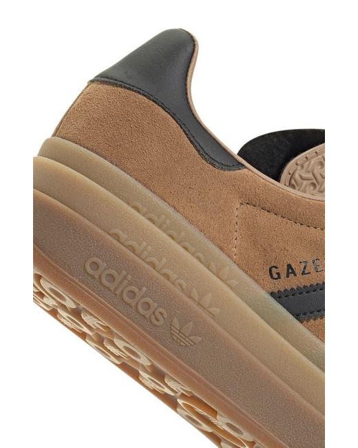 Adidas Brown Gazelle Bold Platform Sneaker