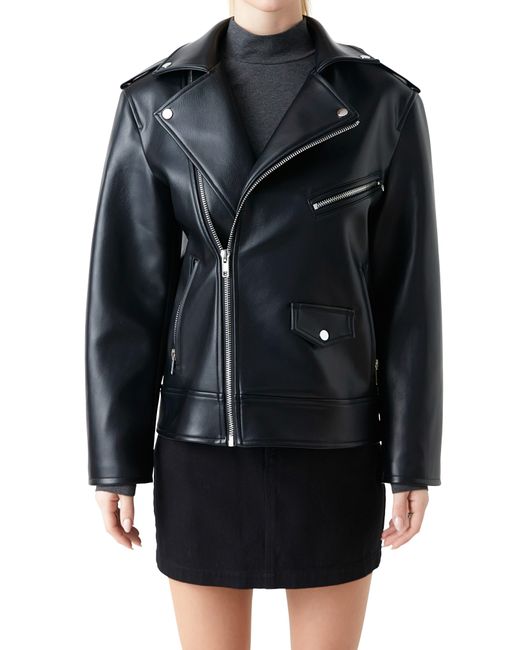 Lab leather shop biker jacket
