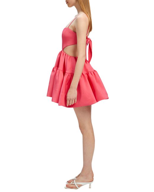 Bardot Red Layla Cutout Minidress