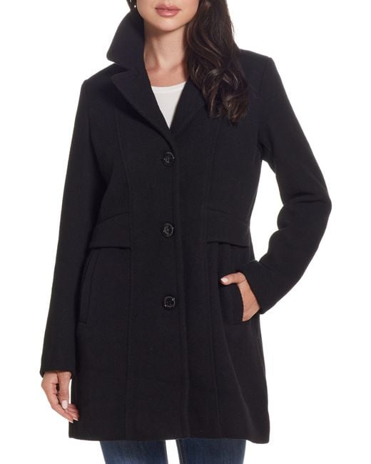 Gallery Black A-Line Coat