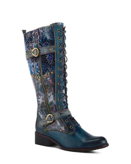 Spring Step Blue Vaneyck Knee High Boot
