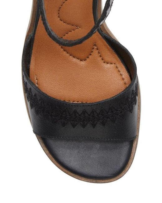 Lucky Brand Black Shivona Ankle Strap Sandal